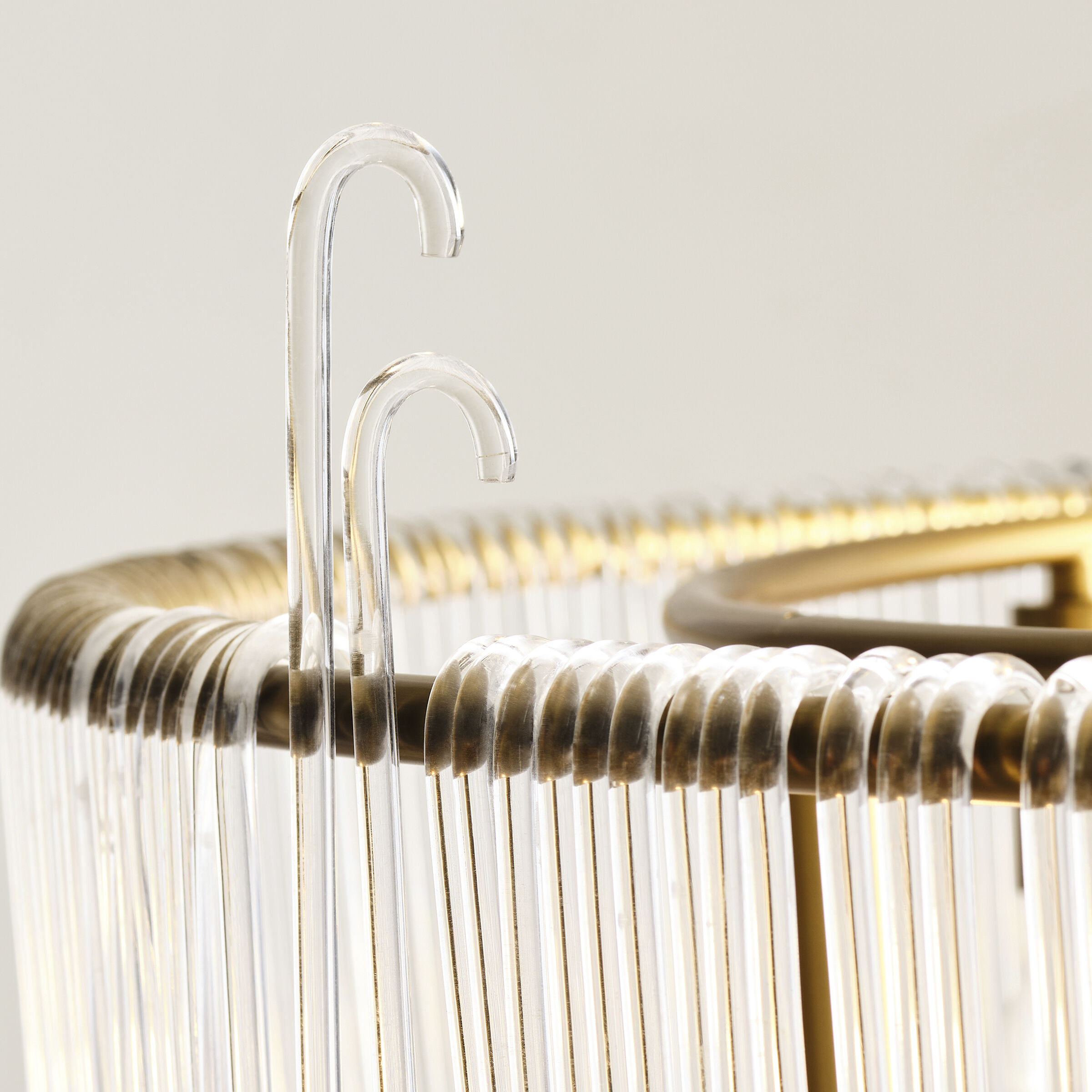 C&M by Chapman & Myers Pierce Pendant Ceiling Light in Burnished Brass